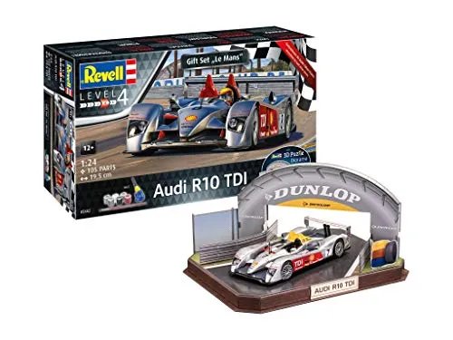 Revell 05682 H0 Geschenkset Audi R10 TDI LeMans in 1:24 + 3D Puzzle Neu OVP: