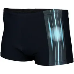 Aquarti Badehose Aquarti Herren Badehose Kurz Sportlich Streifen blau|schwarz L