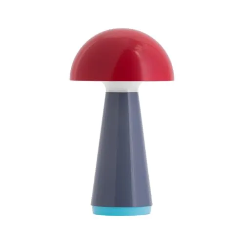 REMEMBER Tischleuchte BOB rot - Dimmbar und aufladbar - Moderne Tischlampe in Rot, 28 cm hoch und 16 cm im Durchmesser, ideal für stimmungsvolle Beleuchtung und flexible Nutzung.
