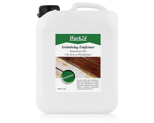 Wark24 Wark24 Grünbelag Algen Entferner Konzentrat 5L Kanister ergibt 100L (Spezialwaschmittel