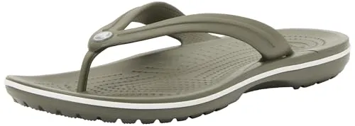 Crocs Zehensandalen Crocband Flip olivegrün von Crocs