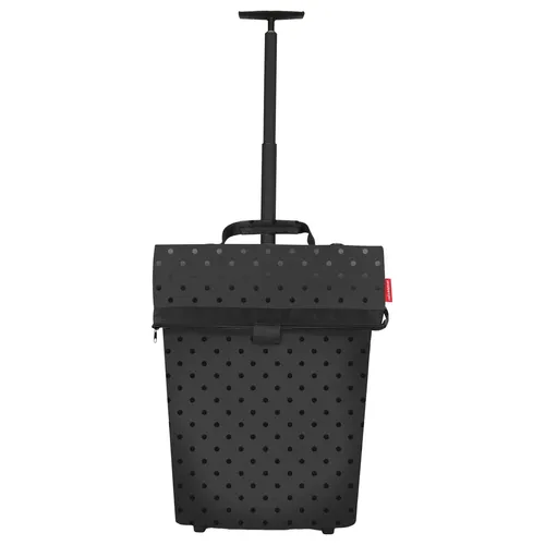 reisenthel trolley M Einkaufstrolley – Frame Glossy Dots Black 43 L - Einkaufsroller mit stylischem Design, ideal für Einkäufe und Ausflüge, strapazierfähiges Polyester und großzügiges Volumen von 43 Litern.