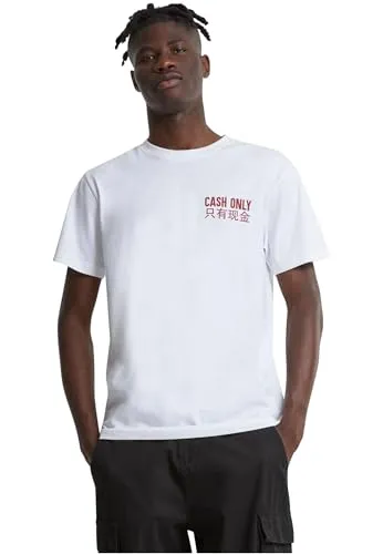 Mister Tee Herren T-shirt Cash Only, white, 2XL, MT816