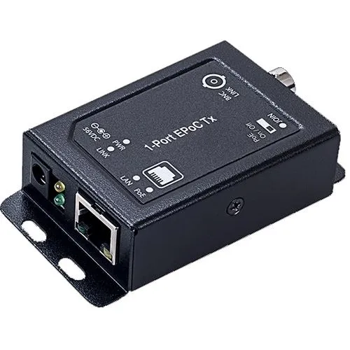 Wantec 2wIP E Adapter PoE-BNC-Client/Empfänger 1-Port - Audio & Video Adapter, effizienter PoE-Empfänger für einfache Netzwerkverbindungen und optimale Bildübertragung.
