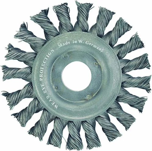 FORMAT Rundbürste Stahldraht gezopft 178mm, Bürstendurchmesser:115 mm, Drahtstärke:0,50 mm, Bürsten-Ø:115 mm