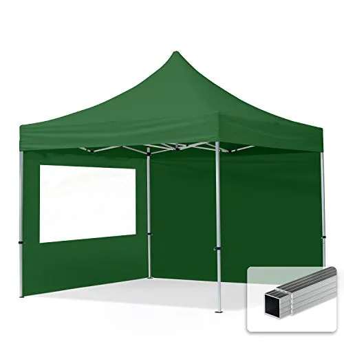 TOOLPORT Faltpavillon 3x3m mit Seitenteilen in grün von Toolport