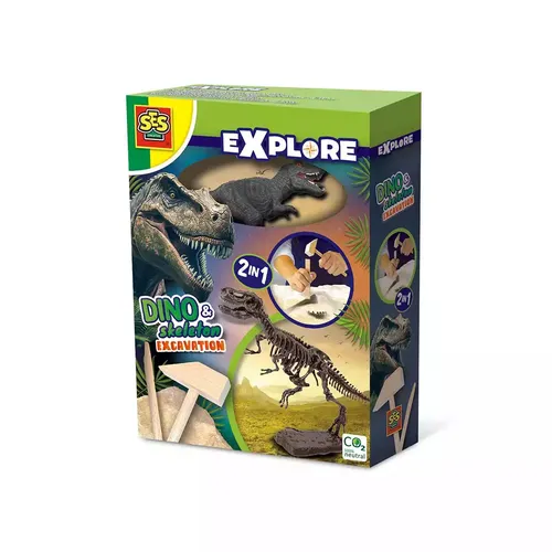 Wykopaliska dinozaurów i szkieletów 2w1 SES Creative 8710341250904