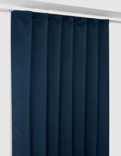 Beautex Verdunkelungsvorhang - Blickdicht und stilvoll in Navyblau - Gardinen in 140 cm x 225 cm, ideal für Schlafräume. Der elegante Vorhang mit Kräuselband sorgt für optimale Verdunkelung und eine ruhige Atmosphäre.