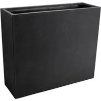 VIVANNO Pflanzkübel ELEMENTO - Anthrazit Steinoptik, 88x30x75 cm - Moderner Pflanzkübel aus Fiberglas, ideal als Raumteiler mit 198 l Fassungsvermögen, perfekt für stilvolle Innen- und Außenbereiche.