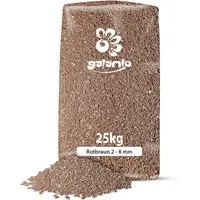 GALAMIO Lavasteine Rotbraun 2 - 8 mm - Hochwertiger Lavamulch aus der Eifel, geruchlos und langlebig. Ideal zur Unkrautunterdrückung und für eine optimale Bodenbelüftung in Beeten, Wegen und Teichen.