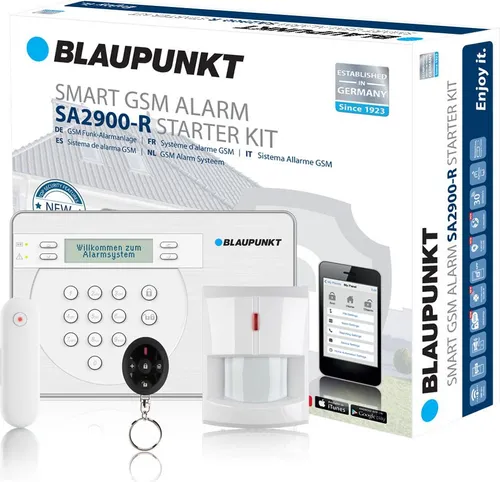 Produktbild Blaupunkt Funk Alarmanlage Set SA2900R mit Bewegungsmelder und Fernbedienung