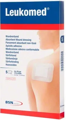 LEUKOMED sterile Pflaster 8x15 cm 5 St von BSN medical