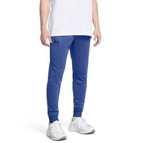 Under Armour® UA ARMOUR FLEECE JOGGERS TECH BLUE L - Herren-Stoffhosen aus 100% Polyester, ideal für Sport und Freizeit, bieten optimale Bewegungsfreiheit und Komfort.