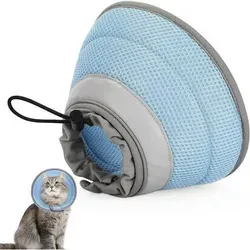 Weicher Katzenkragen Blau S
