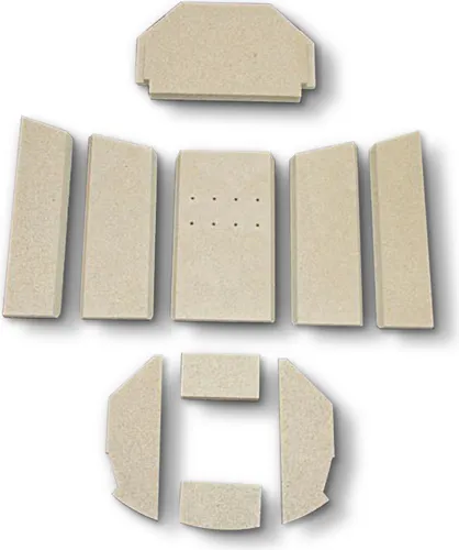 Feuerraumauskleidung passend für Justus Baltrum Kaminofen Ersatzteil Brennraum