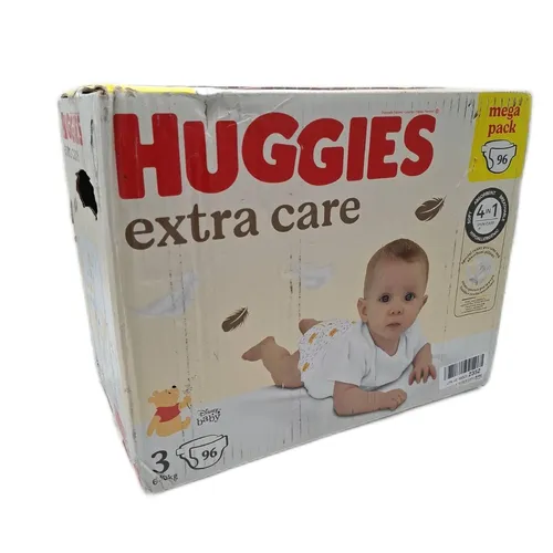Huggies Babywindeln Windelbedarf EXTRA CARE Größe 3 sanft und saugfähig Packung