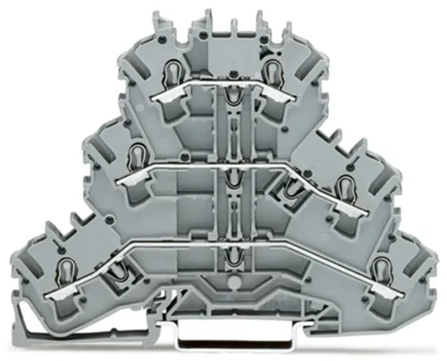 WAGO 2002-3201 Dreistockklemme 2,5mm² grau