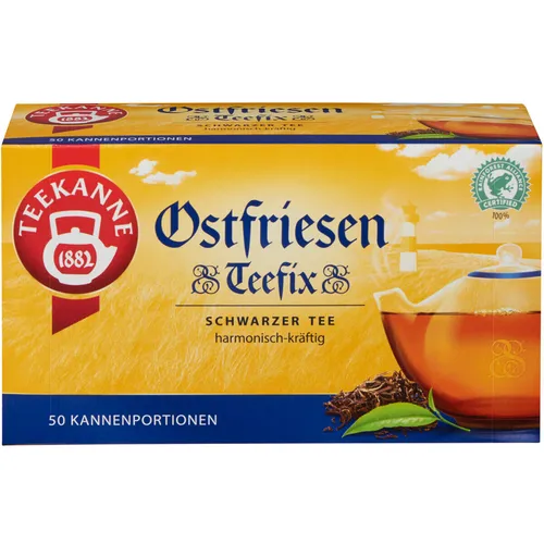 Teekanne Ostfriesen Teefix Schwarzer Tee harmonisch kräftig 140g