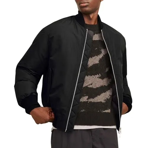 JACK&JONES Herren JCOKINETIC Soft Utility Bomberjacke - Funktionsjacke mit Knopfverschluss-Taschen und gerippten Ärmelbündchen für ein angenehmes Tragegefühl.