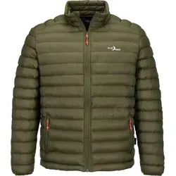 Blue Wave Herren Steppjacke Ove - Leichte, packbare Übergangsjacke in Oliv 3XL - Ideale Herren Steppjacke für wechselhafte Tage: Leicht, packbar und mit sportlichem Stehkragen. Perfekt für Reisen und Freizeit, inklusive praktischen Reißverschlusstaschen und 2-Wege-Reißverschluss für maximalen Komfort.