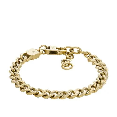 Fossil Herrenarmband Harlow Linear Texture Chain von Fossil