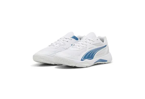 PUMA SOLARFLASH III Hallenschuh, Gr. 46, weiß - Herren-Sportschuhe mit hervorragender Energierückgabe und explosiver Leistung. Das bequeme Mesh-Obermaterial sorgt für Stabilität und Support bei multidirektionalen Bewegungen.