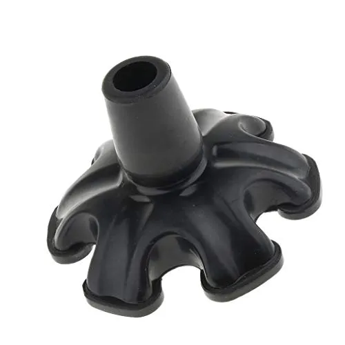 Stabilisatorkappe aus Gummi für Gehstock und Lauflatte - Spitzen für Gehstöcke & Krücken, bietet optimale Balance und Stabilität auf unebenem Untergrund mit 6 rutschfesten Füßen für sicheren Halt.