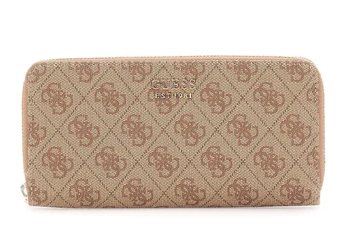 GUESS Geldbörse Brenton Latte Logo in braun von GUESS