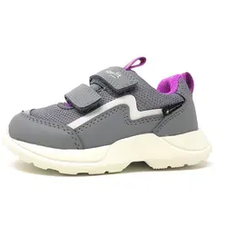 Superfit Rush Gore-Tex Lauflernschuhe - HELLGRAU/LILA 2500, 22 EU - Sneaker für Jungen mit flexibler Laufsohle, wasserdichtem GORE-TEX und hochwertigem Leder-Inneneinlage für optimalen Komfort.
