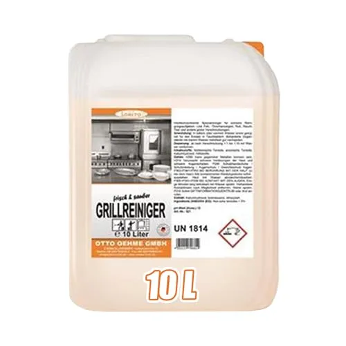 Lorito frisch & sauber Backofen und Grillreiniger 10 Liter, Backofenreiniger stark für die Reinigung von Grill, Grillrost und Backofen