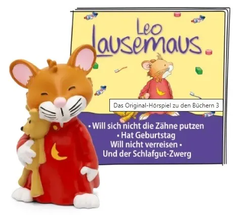 Content-Tonie: Leo Lausemaus - Original-Hörspiel zu den Büchern - Spielware für Kinder, erlebe spannende Abenteuer mit Leo Lausemaus und fördere das Zuhören auf spielerische Weise mit der Toniebox.