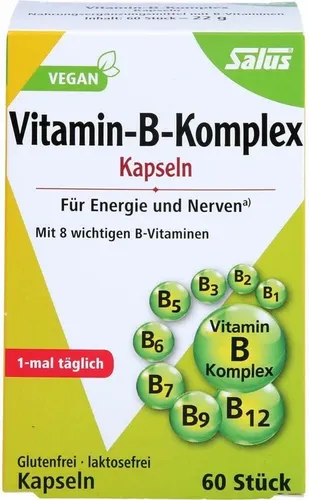 VITAMIN B KOMPLEX vegetabile Kapseln Salus 0,37 g