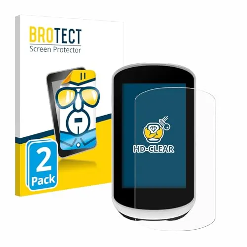 BROTECT 2 Stück Schutzfolie für Garmin Edge Explore 2 Displayschutz Folie Made in Germany, Ultra-Klar