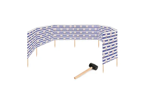 Garronda Windschutz Strand Sichtschutz 10m lang mit Gummihammer GAEX001