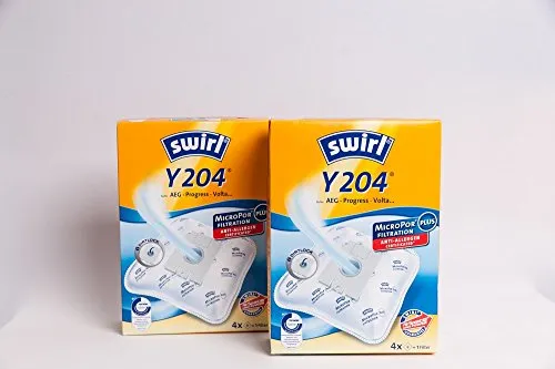 Swirl Staubsaugerbeutel Y204 MicroPor Plus für AEG Smart Gr. 51 - Die Swirl Staubsaugerbeutel Y204 bieten einen effektiven Schutz vor Staub und Allergenen. Mit innovativer Dirtlock-Technologie für sauberes Entsorgen und aus 40% Recyclingmaterial gefertigt, sind sie ideal für den nachhaltigen Einsatz.