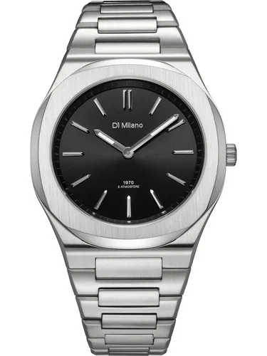D1 Milano Herren Quarzuhr - Klassische Eleganz - Elegante Analog Quarzuhr mit Saphirglas und Edelstahl-Gehäuse. Wasserdicht bis 5 bar, ideal für den Alltag und besondere Anlässe. Perfekte Kombination aus Stil und Funktionalität.