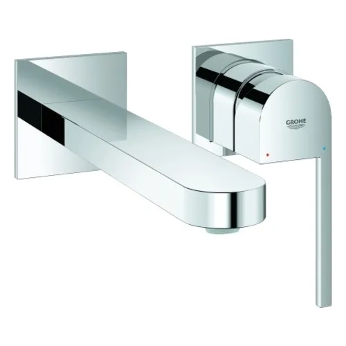 GROHE Plus 2-Loch-Waschtischbatterie - Elegante Armatur mit EcoJoy-Technologie - Waschtischarmaturen, harmonisches Design mit sanften Kurven und EcoJoy für Wasserspareffizienz.