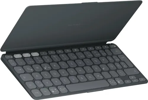 Logitech Keys-To-Go 2 - Kabellose, ultraleichte Tastatur mit integriertem Cover, ideal für unterwegs und kompatibel mit allen gängigen Betriebssystemen