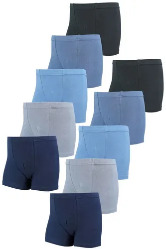 TupTam Boxershorts Jungen 10er Pack - Boxershorts für Jungen, bequemer Sitz durch elastische Baumwollmischung, modische Designs mit Dinosauriern, ideal für den Alltag.