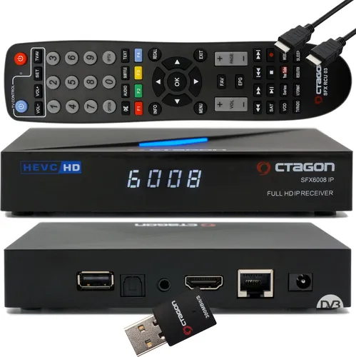 OCTAGON Streaming-Box SFX6008 IP in schwarz von Octagon