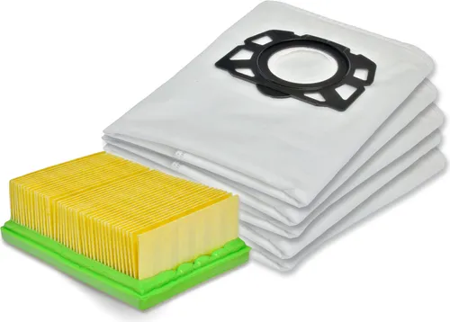 Staubsaugerbeutel + 1 Filter geeignet für Kärcher 2.863-006.0 WD4 WD5 WD6 MV4 MV5 MV6 Staubsaugerbeutel-Typ KA 33 Flachfaltenfilter 2.863-005.0 5