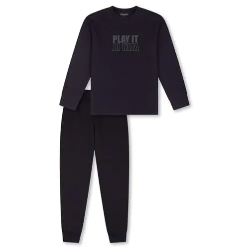 Schiesser Jungen Schlafanzug Set Pyjama - warme Qualitäten in Größe 140 bis 176 - Schlafanzüge für Jungen aus hochwertigem Frottee und Fleece, ideal für kalte Nächte und höchsten Komfort.