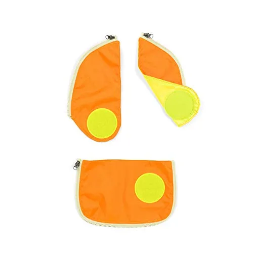 Ergobag CUBO Sicherheitsset Fluoreszierende Zip-Flächen Orange