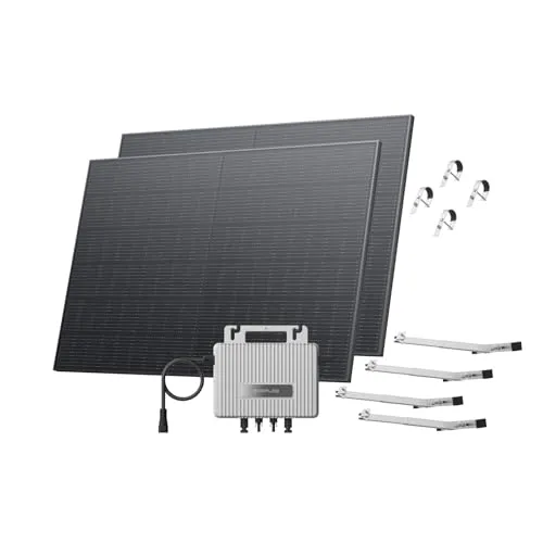 ECOFLOW STREAM Balkonkraftwerk mit Halterung - Netzgebundene Photovoltaikanlage mit 800 W Mikrowechselrichter und 2 × 400 W Solarpanels. Senken Sie Stromkosten mit smarter App-Steuerung und einfacher Plug & Play Installation – ideal für Mieter!