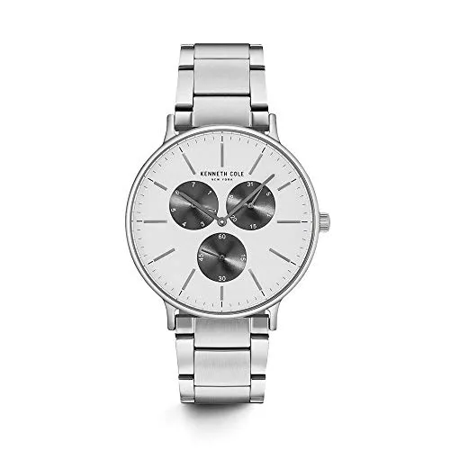 Kenneth Cole Men's Casual Watch KC14946007 Black White Multi Stainless-Steel Quartz Fashion Watch