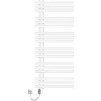 ECD Germany Iron EM Design Badheizkörper 1200 W - 600 x 1400 mm - Weiß - Heizkörper und Handtuchwärmer in einem, sorgt für wohlige Wärme und trockene Handtücher. Top Verarbeitung und einfache Montage machen ihn ideal für jedes Badezimmer.