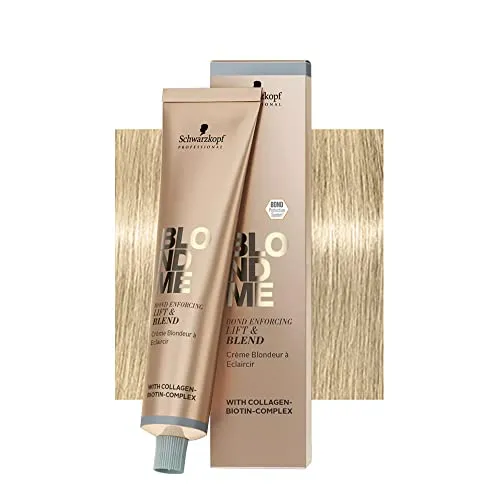Produktbild Schwarzkopf Professional Lift & Blend Ice 60 ml Creme, Ammoniakfrei, Parabenfrei, für alle Haarfarben, geeignet für hellblondes, gebleichtes Haar