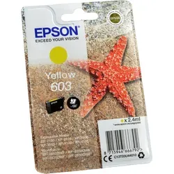 Epson Tintenpatrone 603 gelb - Original 2,4 ml, für bis zu 130 Seiten, ideal für Epson Expression und WorkForce Drucker