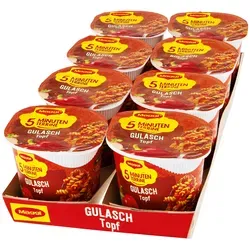 Maggi 5 Minuten Terrine Gulaschtopf 57 g, 8er Pack von MAGGI