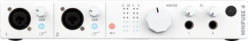 Arturia MiniFuse 4 White - Next-Gen Audio & MIDI Interface - Audio-Interfaces mit 4in/4out, ideal für klare Aufnahmen und kreative Software zur Verfeinerung Ihrer Musikprojekte.
